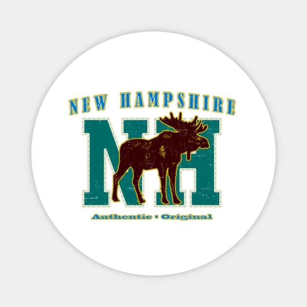 New Hampshire: Authentic and Original Magnet by New Hampshire Magazine